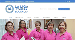 Desktop Screenshot of ligacontraelcancer.org