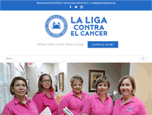 Tablet Screenshot of ligacontraelcancer.org